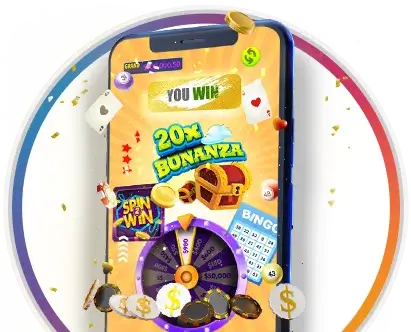mobile phone with lottery games displayed inside showcasing digital lottery options