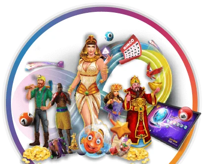 a casino slot machine, a wheel of fortune, and a cell phone showing a QR code to showcase cashless gaming